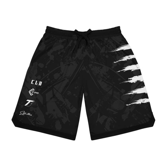 DARK MATTER SICK V2 PRINT BASKETBALL SHORTS BLACK/WHITE
