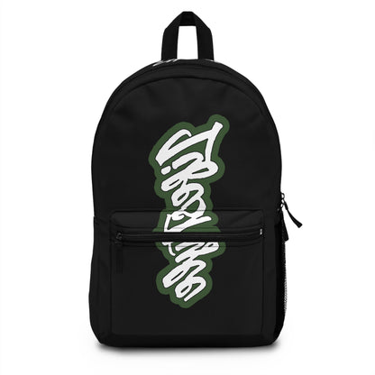 GRN CAMOSIDE PRINT BACKPACK BAG GREEN/WHITE/BLACK - CLD LABEL X GDP