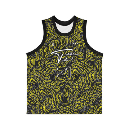 TNT LP TWENTY3 BASKETBALL JERSEY BLACK/YELLOW/WHITE
