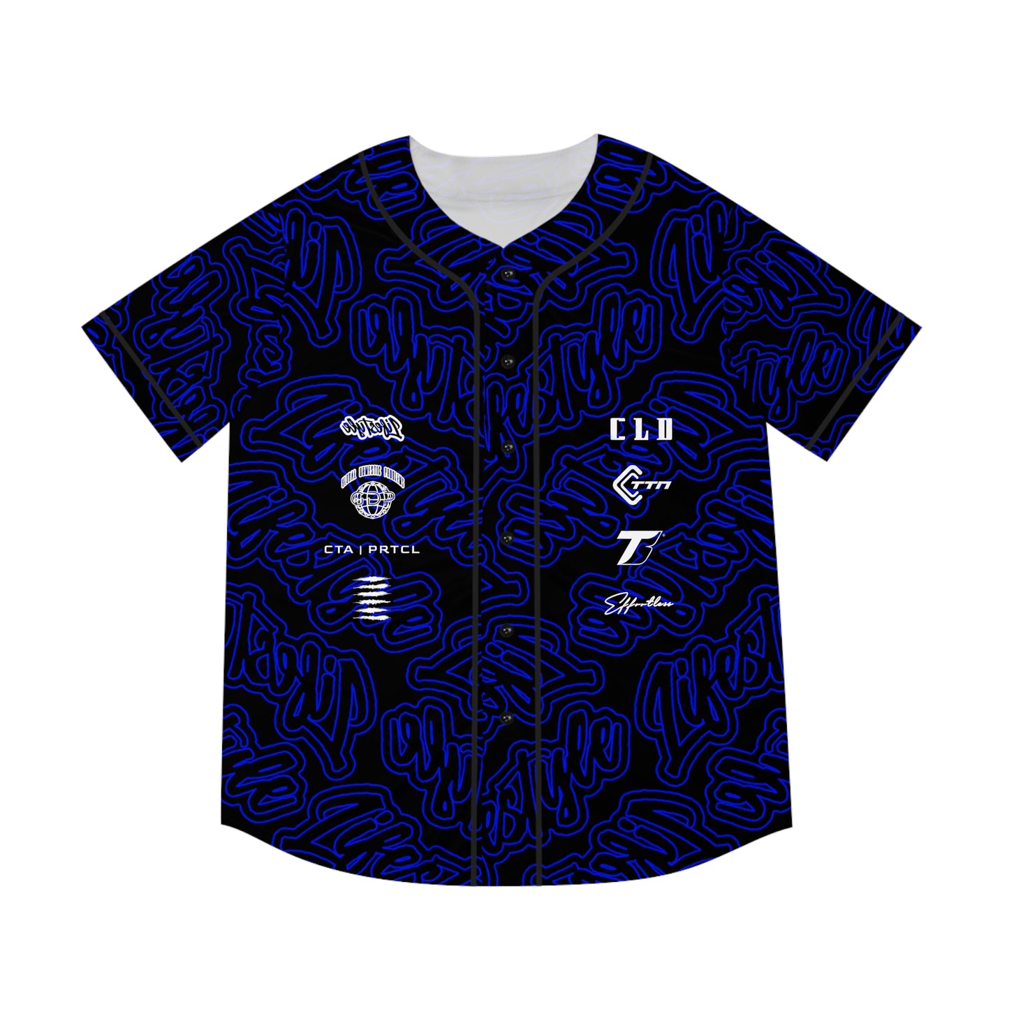 TNT TWENTY3 BASEBALL JERSEY BLUE/WHITE/BLACK