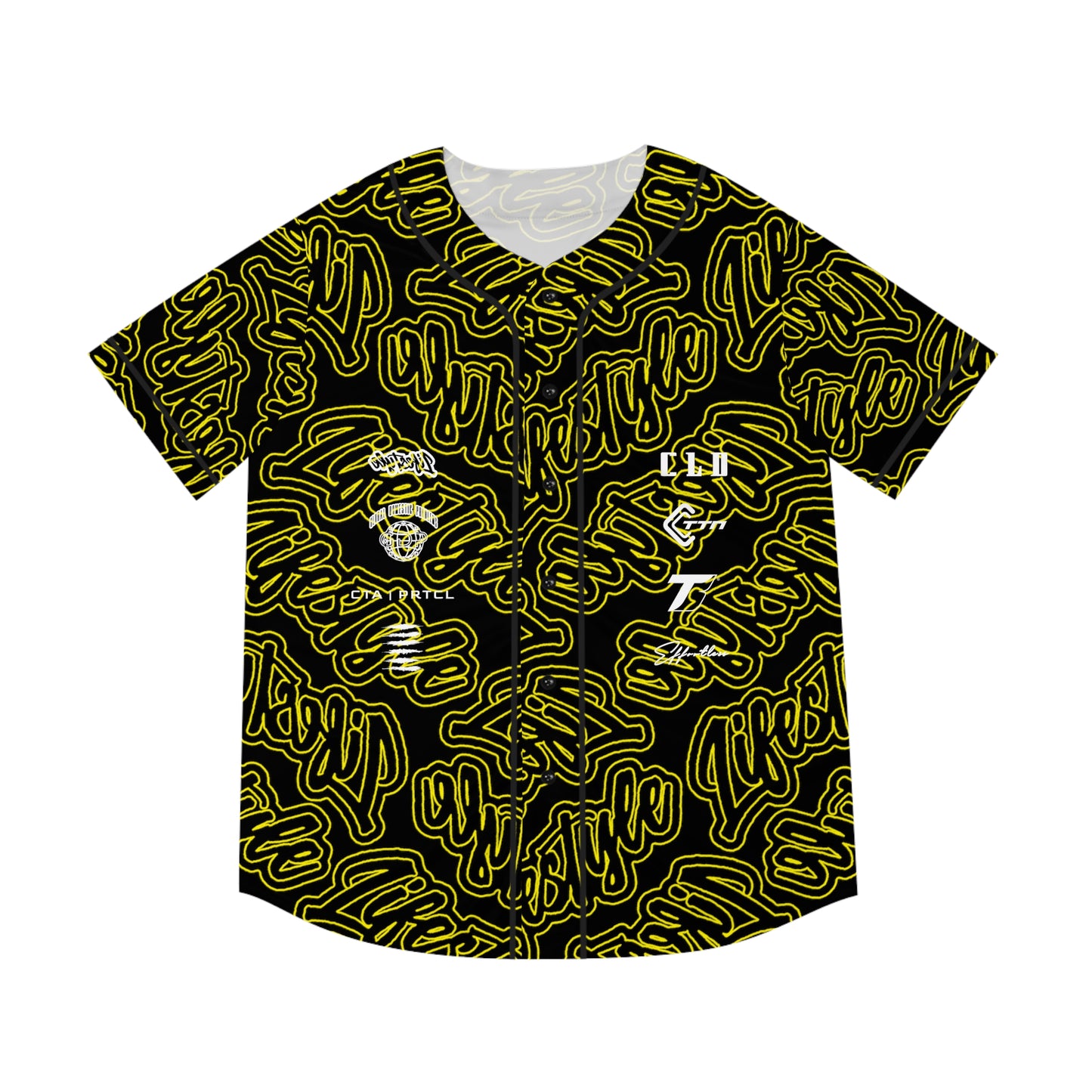 TNT TWENTY3 BASEBALL JERSEY YELLOW/WHITE/BLACK