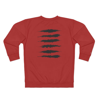 BLD SICK PRINT CREWNECK RED/BLACK