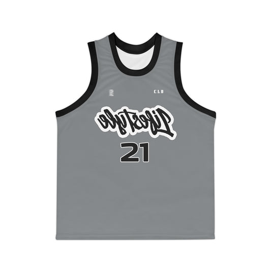 UNCOMMON SICK PRINT BASKETBALL JERSEY DARK GREY/WHITE/BLACK