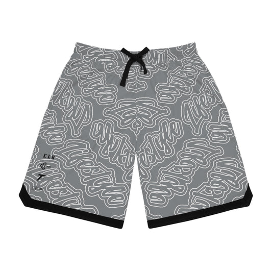 TWENTY3 BASKETBALL SHORTS GREY/BLACK/WHITE