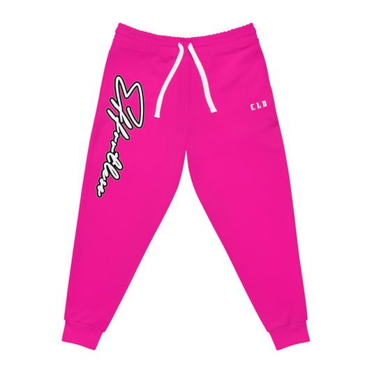 EFFORTLESS JOGGERS BOTTOMS HOT PINK/WHITE/BLACK TRACKSUIT