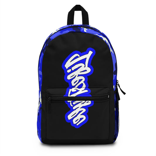 BLU T2 CAMOSIDE BLUE PRINT BACKPACK BAG BLUE/WHITE//BLACK - CLD LABEL X GDP
