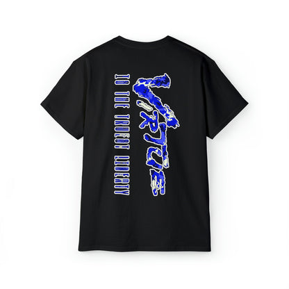 TRUEST VIRTUE TEE T SHIRT SICK V2 PRINT BLACK/BLUE