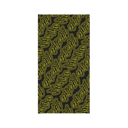 LIFESTYLE PATTERN BLACK YELLOW NECK TUBE