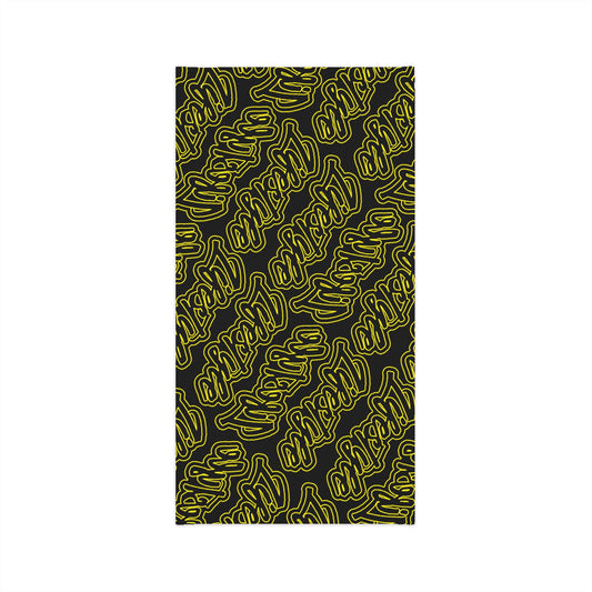 LIFESTYLE PATTERN BLACK YELLOW NECK TUBE