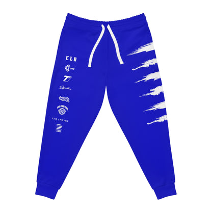 BLU MAGIK SICK PRINT TRACKSUIT BOTTOMS DARK BLUE/WHITE