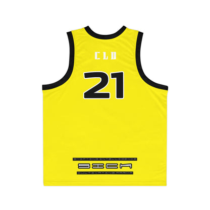 SOL SICK PRINT BASKETBALL JERSEY YELLOW/WHITE/BLACK
