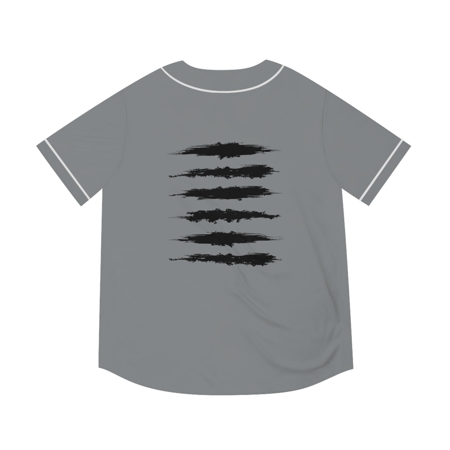 UNCOMMON SICK PRINT BASEBALL JERSEY GREY/BLACK
