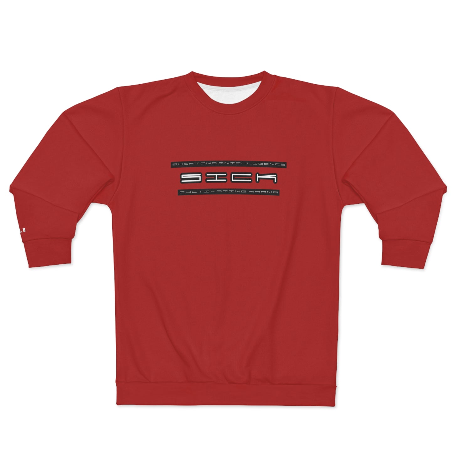 BLD SICK PRINT CREWNECK RED/BLACK