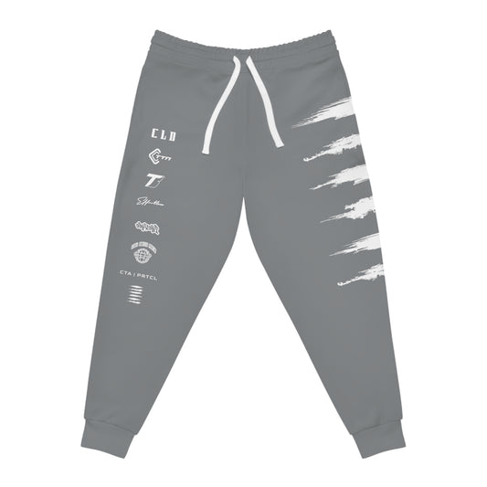 UNCOMMON SICK PRINT TRACKSUIT BOTTOMS DARK GREY/WHITE